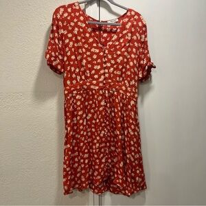 Madewell Rust Floral Dress